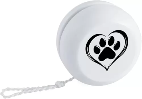 'Paw Print Heart' Retro Style Yo-Yo (YY00042156)