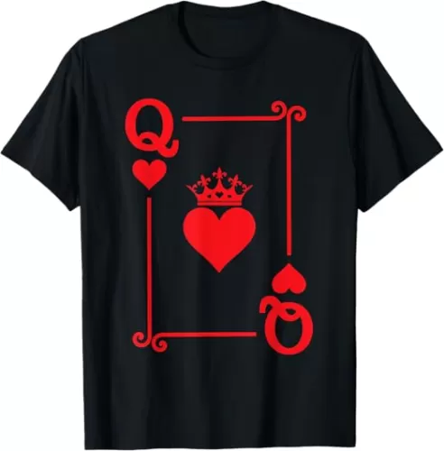 Queen Hearts Card Costume - Playing Cards - Queen of Hearts T-Shirt