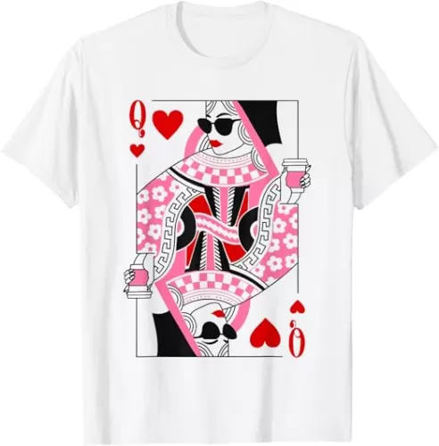 queen of hearts coffee lover T-Shirt