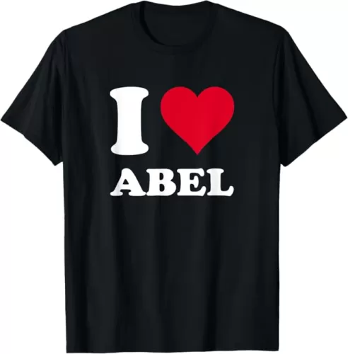Red Heart I Love Abel T-Shirt
