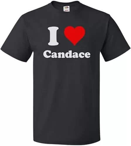 ShirtScope I Love Candace T Shirt I Heart Candace Tee