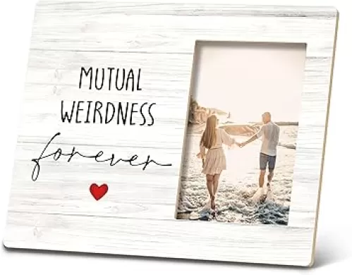 SRADMO Love Gift Picture Photo Frame, Couple Gift Photo Frame 10x8 Inch, Valentines Day Picture Frame Gift for Couple Boyfriend Girlfriend, Wedding Photo Frame, I Love You Gift Picture Photo Frame