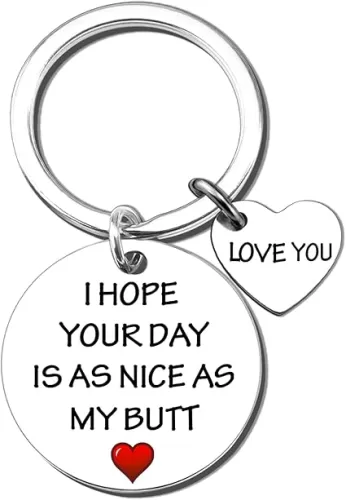Unique Couple Gifts For Him Her Funny Gift For Boyfriend Girlfriend Wife Husband Heart Shape I Love You Keyring Thoughtful Anniversary Birthday Gift Idea