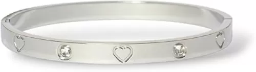 18k Gold Plated Bracelet for Women, Non Tarnish Stainless Steel Jewelry with Crystal Cubic Zirconia Stones. Trendy Love Friendship Designer Bracelet Jewelry Gift.