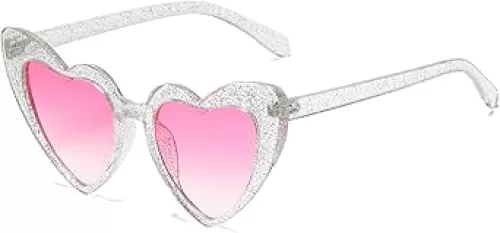 Clout Goggle Heart Sunglasses Vintage Cat Eye Mod Style Retro Kurt Cobain Glasses