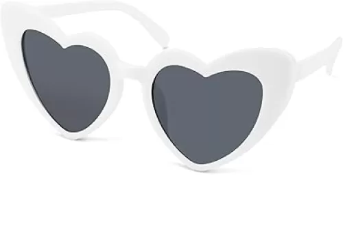 FEISEDY Vintage Heart Shaped Sunglasses Women Stylish Love Eyeglasses B2421-P1