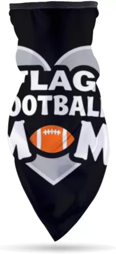 Flag Football Mother Heart Headwear Scarf for Women Man Headband Bandana Neck Gaiter Sun Windproof Dust Protection for Outdoor Sports