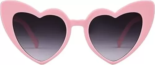 GIFIORE Heart Sunglasses Vintage Retro Oversized Heart Shaped Cat Eye Sun Glasses