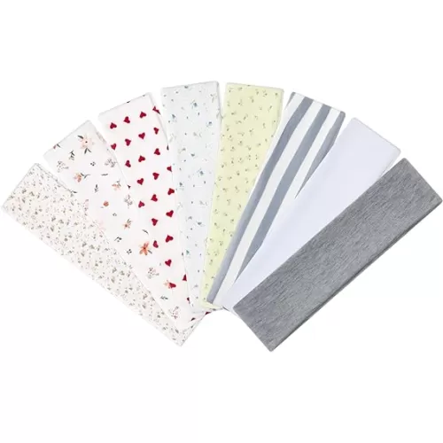Headbands for Women, Fashion Floral Women's Headbands Non Slip Stripe Heart Hairbands Sports Hair Bands for Women's Hair Spring and Summer