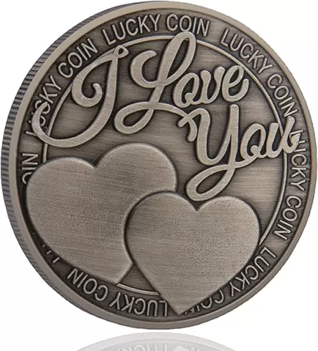 I Love You Lucky Coin for Your Lover - Show Your Love - Pocket Hug Token Gift for Him