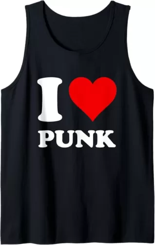 Red Heart I Love Punk Tank Top