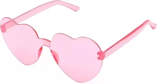 STORYCOAST Heart Shaped Sunglasses Candy Colors Love Sunglasses for Women Girls Teens Bachelorette Party Accessories