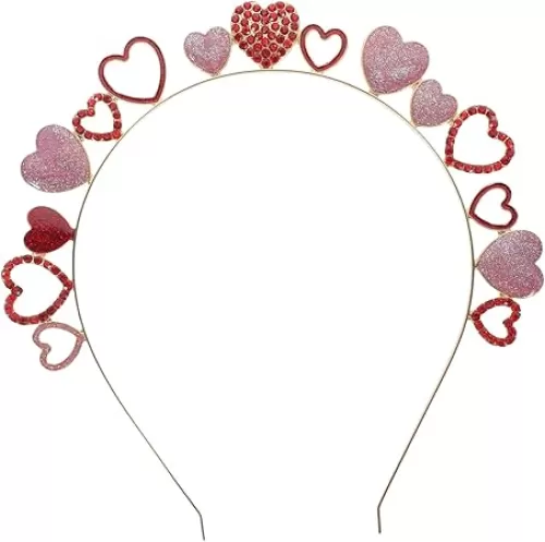 Balacoo Valentine's Day Headband Hair Bands Hair Tie Tiara Funny Headbands Accessories Miss Heart-shaped
