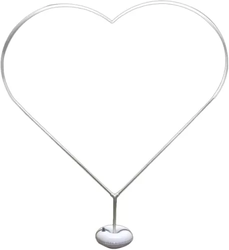 BESPORTBLE Balloon Column Arch with Base, Heart Shaped Balloon Arch Stand Frame Display Kit for Wedding Anniversary Party Photo Background Decoration and Event Party Supplies