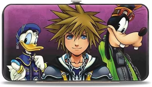 Buckle-Down Women's Hinge Wallet-Kingdom Hearts Ii, 7" x 4"