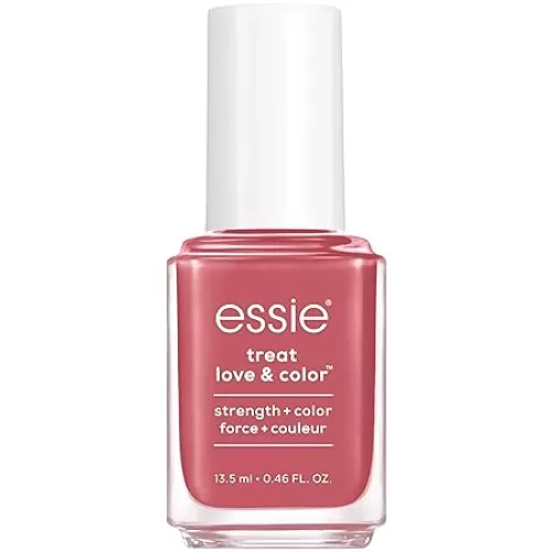 essie Treat, Love and Color, Strength and Color Nail Care Polish, Take 10, Full Coverage Peach Coral with Pink Undertones, 0.46 Ounce