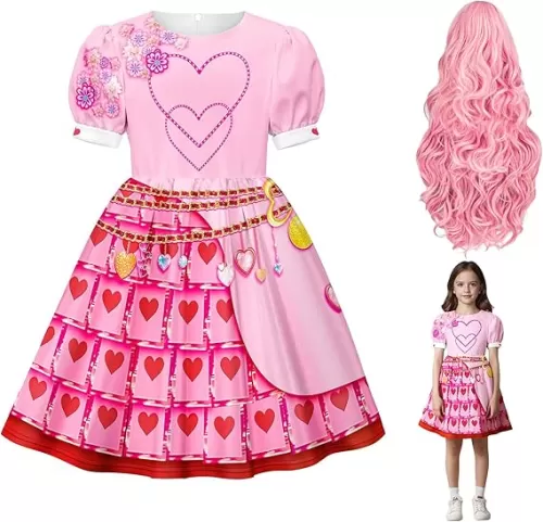 Girls Rise Red Princess Costume Dress Kids Halloween Birthday Party Cosplay Outfits