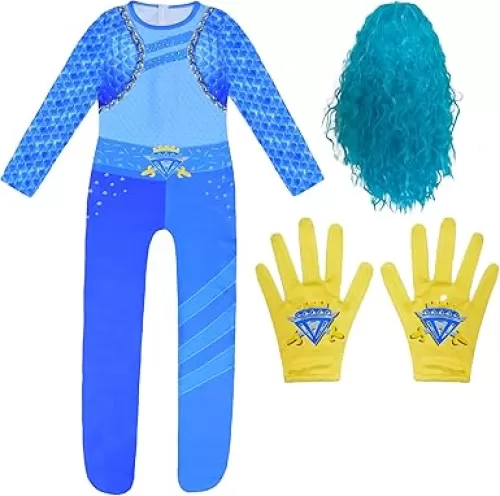 Halloween Girls Queen of Hearts Costumes Cosplay Movies Princess Lovers Jumpsuit Wig Gloves Outfits Party