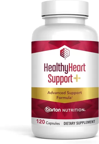 HealthyHeart Support+ Capsules - Magnesium Glycinate, L-Carnitine, Beet Root, Coq 10 and Ashwagandha, Available in a 120-capsule Bottle