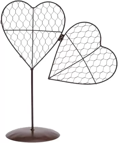 Iron Frame for Plant Stand Heart-Shaped Plant Frame Creative Succulent Frame Iron Planter Heart Shape Iron Wire Wedding Heart Hanging Decoration Home Tall Plant Stands