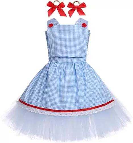 Kids Halloween Costume Girls Spaghetti Strap Layered Tulle Princess Tutu Dress Holiday Cosplay Dress Up Costume