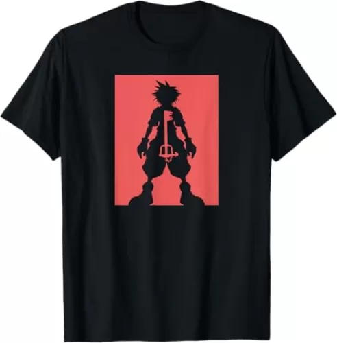 Kingdom Hearts - Sora Character Silhouette T-Shirt