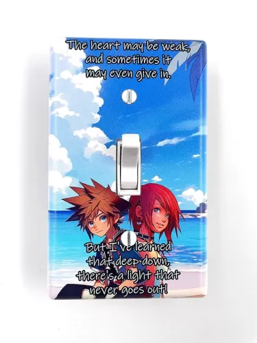 Kingdom Light Hearts Switch Covers - Sora - Sora and Kairi - Nobody - Heartless - Unversed - Kingdom Gifts Hearts - KH3 - KH4 - Gamer Gifts (Sora and Kairi)