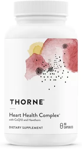 THORNE Heart Health Complex - with CoQ10, Taurine and Hawthorn - Coenzyme Q10 Supplement with Minerals, Amino Acids, and Botanicals - 90 Capsules