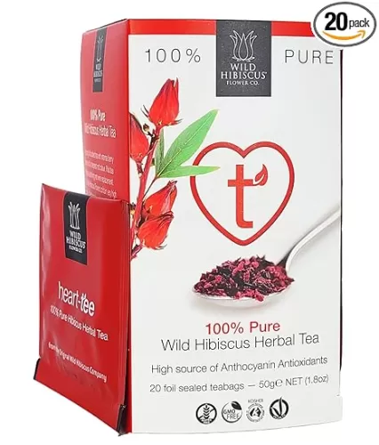 Wild Hibiscus Heart Tee Hibiscus Flower Tea