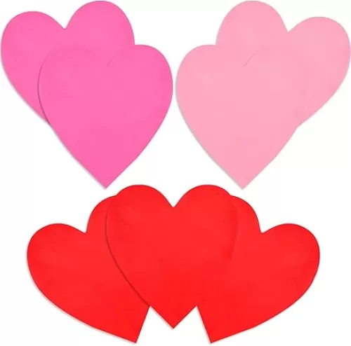 48Pcs Heart Shaped Paper Napkins Set for Valentine's Day - Romantic Table Decor | Essential Valentine's Day Party Supplies & Decorations | Love-Themed Lunch Napkins for Festive Celebration