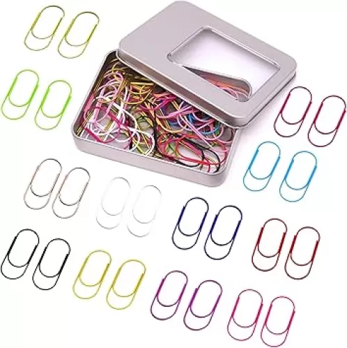 50 Pcs Jumbo Planner Paper Clips 2 inch – Cute Fun Paper Clips, Gifts for Planner Lovers