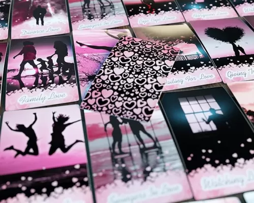 53 Shades of Love Oracle Deck | Love Keywords | Soulmates | Twin Flames | Easy to Read | 53 Cards