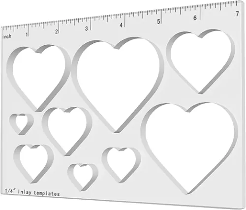 9 in 1 Router Templates for Woodworking Router Jig Template Heart Inlay Templates Decorative Templates