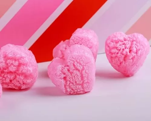 Bubblefast! Brand FunPak Plant Based Biodegradable Packing Peanuts, 1.5 cu ft Bag, Compostable (Pink Hearts)