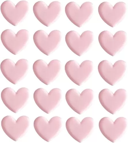 Chris.W Cute Heart Shaped Binder Clips, Mini Decorative Paper Clips, 1.4 x 0.82 inches, Pack of 20(Pink)