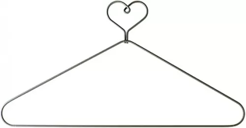Classic Motifs 12 Inch Heart Top Craft Hanger