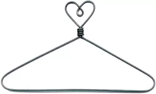 Classic Motifs 4 Inch Heart Top with Open Center Craft Hanger