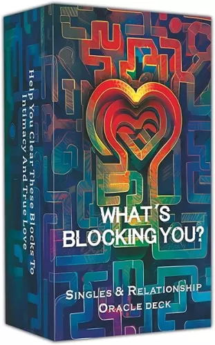 DPEHAKMK What's Blocking You? Love Oracle Cards, Singles Relationship Oracle Deck for Beginners, Uncover Emotional Barriers, Gain Clarity in Love Relationships, Romance, Twin Flame, Soulmate