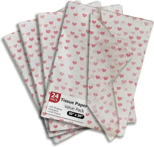 Fading Hearts Printed Tissue Paper for Valentine