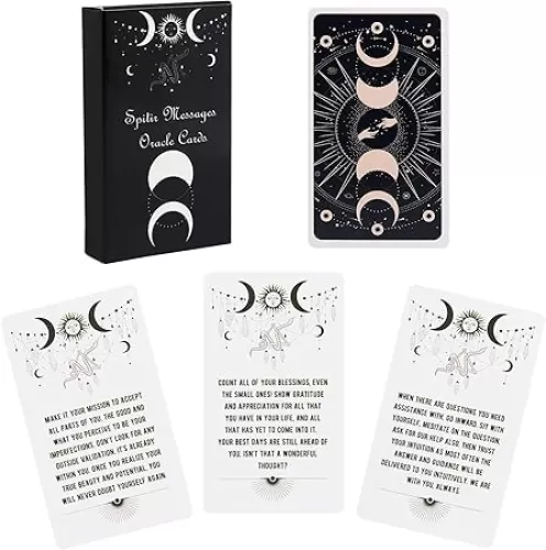 Knana Spirit Messages Oracle Cards, Life Oracle Cards Deck, Oracle Cards for Beginners, Guides in Matters of Relationships, Self-Love, Life, Career, Spirituality