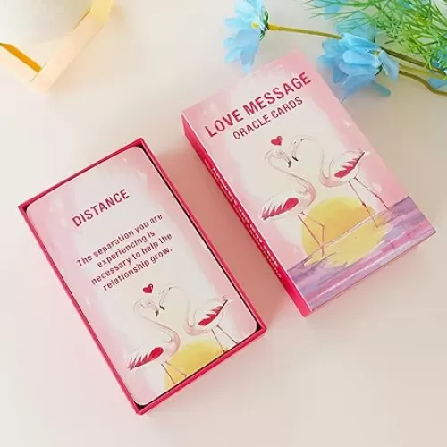 Love Message Oracle Cards, Oracle Cards for Beginners, Including Love, Romance, Twin Flame, Soulmate Messages
