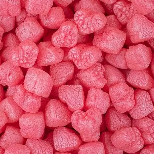 Magicwater Supply - 1 Cu Ft - Red Heart Shaped Recycled Anti Static Packing Peanuts - Compostable & Biodegradable Cushion for Shipping - Dust-Free & Abrasion Resistant - Void Filler