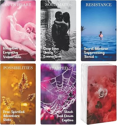 Oracle Cards, 78 PCS Love Oracle Cards Deck with Meaning on Them, Love Oracle Cards for Beginners, Answers to Guiding You Through Life and Love Questions