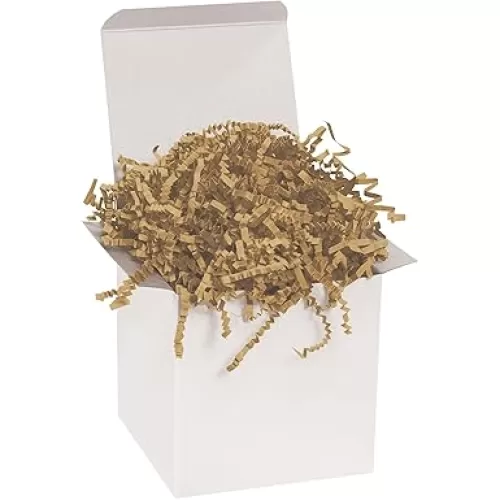 Partners Brand 40 lb. Kraft Crinkle Paper Packing, Shipping, and Moving Box Filler Shredded Paper for Box Package, Basket Stuffing, Bag, Gift Wrapping, Holidays, Crafts, and Decoration