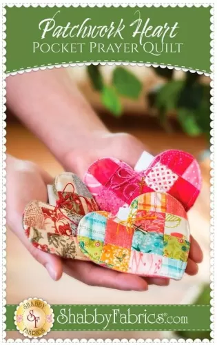 Patchwork Heart Pocket Prayer Quilt - Pattern ONLY
