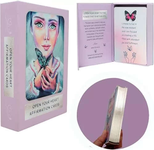 Positive Affirmation Cards for Women - 49 Daily Empowering Motivational Inspiring Self-Care & Self-Love Thought-Provoking Manifestation Oracle Deck