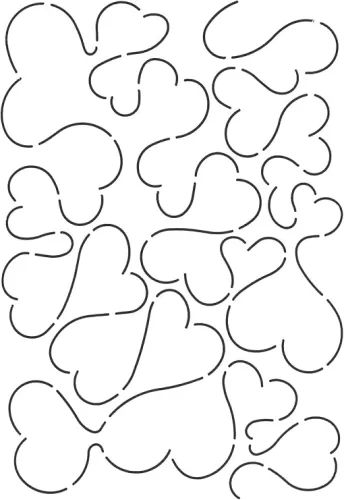 Quilting Creations Heart Background Quilt Stencil