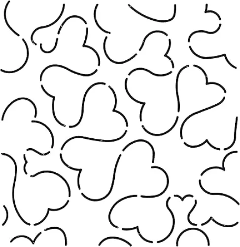 Quilting Creations Heart Stipple Quilt Stencil