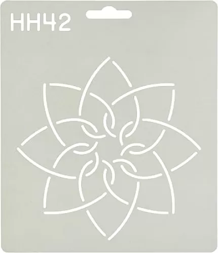 Quilting Creations Interlocking Hearts Quilt Stencil, 5"