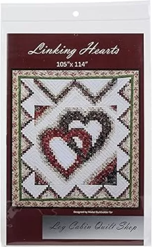 Rachel's Of Greenfield Quilt Pattern, Linking Hearts, Full Size